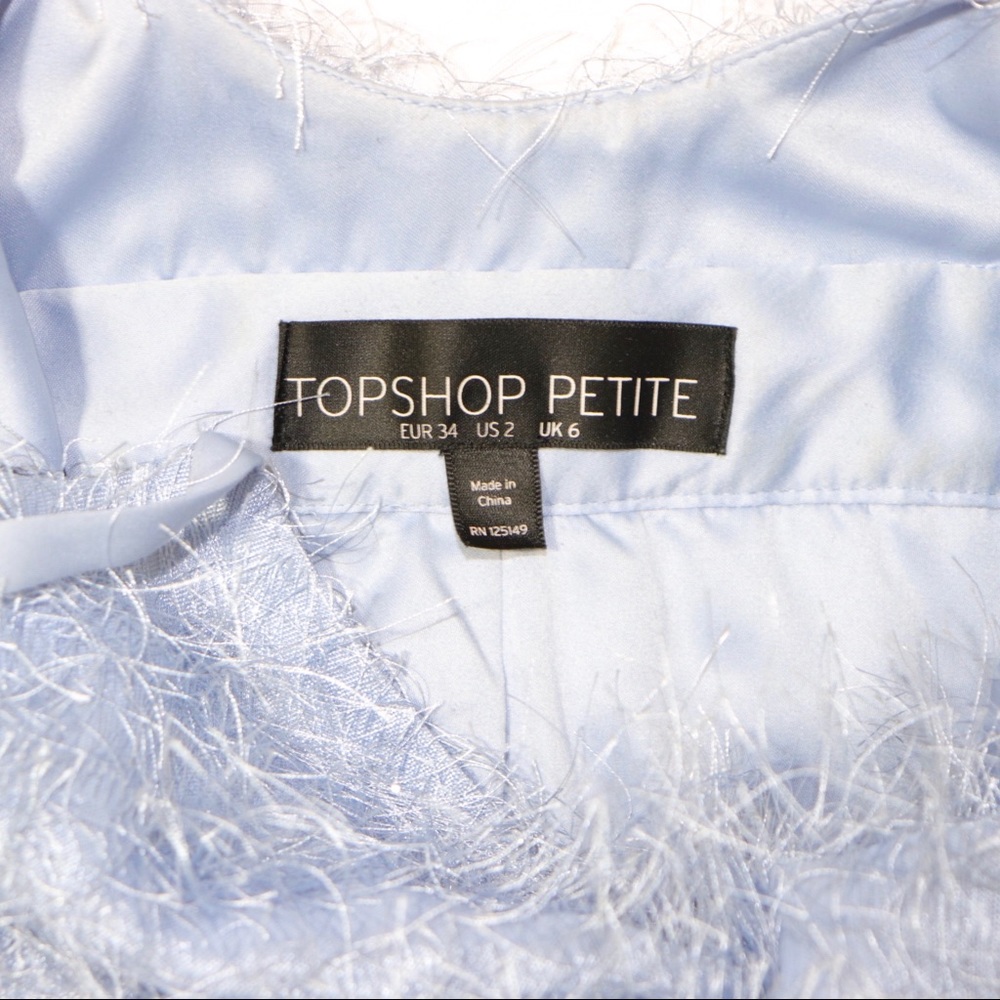 ❣️TOPSHOP Petite Fringe Mini Dress - Picture 6 of 8